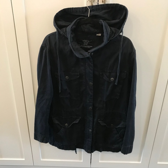 Vince Navy Blue Denim Jacket - Picture 2 of 3